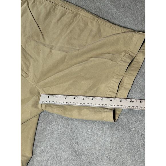 Orvis Chino Shorts Mens W34 Beige Khaki Golf Hiking Fishing Slash Pockets Tan - Picture 5 of 12